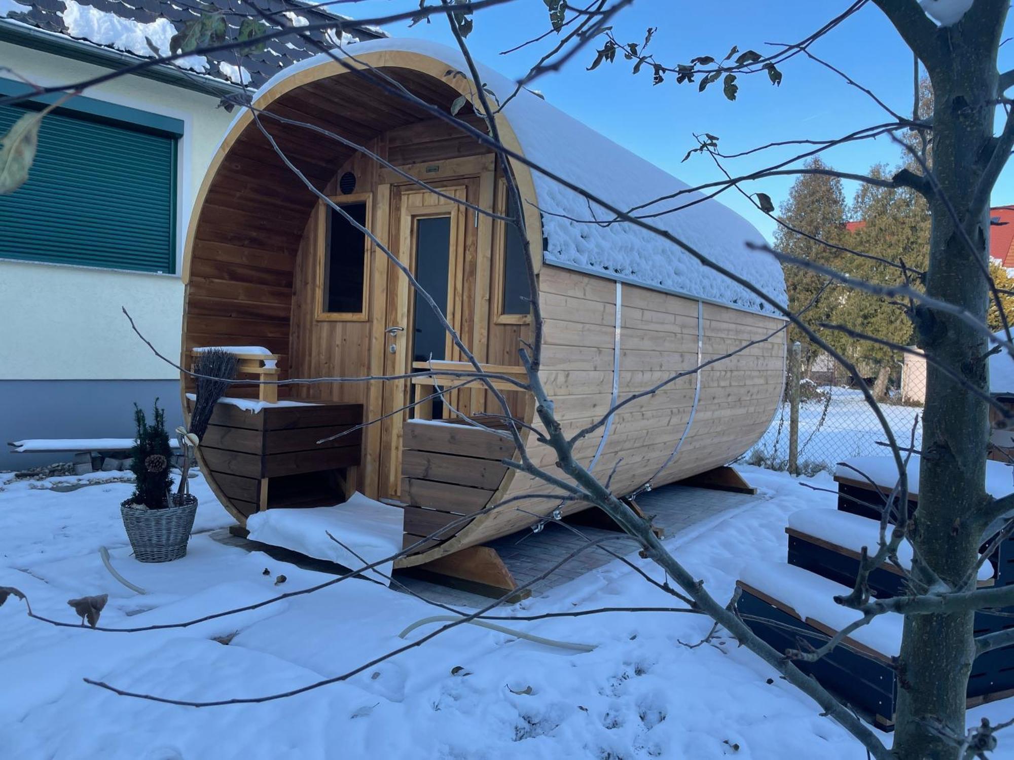Ferienhaus Amare Mit Fasssauna, Eigener Terrasse & Kamin Бауцен Екстериор снимка